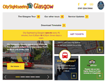 Tablet Screenshot of citysightseeingglasgow.co.uk